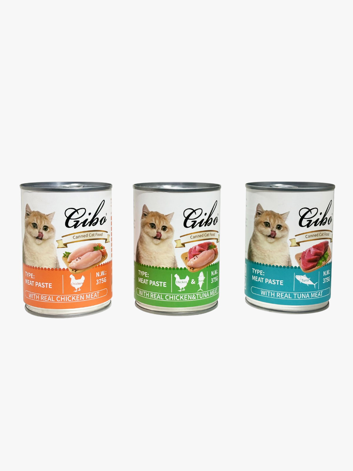 GIBO Tuna in Jelly Wet Cat Food 375g: Hydration & Taurine