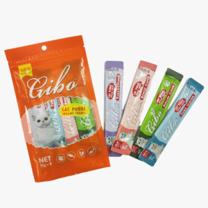 GIBO Tuna & Beef Cat Pouch: Shreds in Gravy, Hydration & Protein